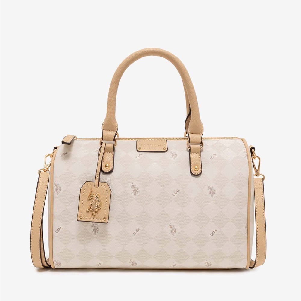 U.S. Polo Assn. Sand Diamond Signature Swifty Satchel Sag